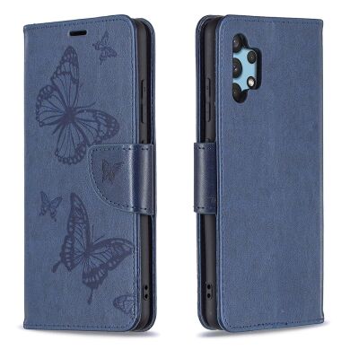 Чохол UniCase Butterfly Pattern для Samsung Galaxy A32 (А325) - Blue