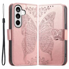 Чехол UniCase Butterfly Pattern для Samsung Galaxy A37 (A376) - Rose Gold