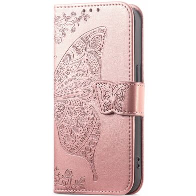 Чехол UniCase Butterfly Pattern для Samsung Galaxy A37 (A376) - Rose Gold