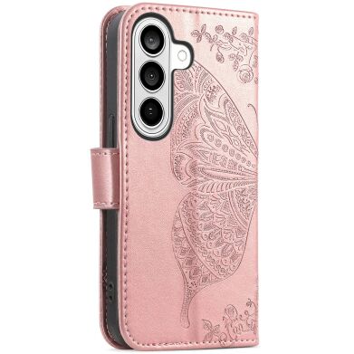 Чехол UniCase Butterfly Pattern для Samsung Galaxy A37 (A376) - Rose Gold