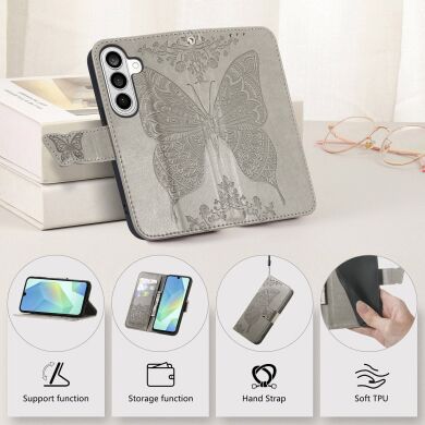 Чехол UniCase Butterfly Pattern для Samsung Galaxy A37 (A376) - Rose Gold