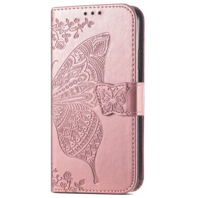 Чехол UniCase Butterfly Pattern для Samsung Galaxy M52 (M526) - Rose Gold