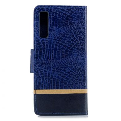 Чехол UniCase Croco Wallet для Samsung Galaxy A7 2018 (A750) - Blue