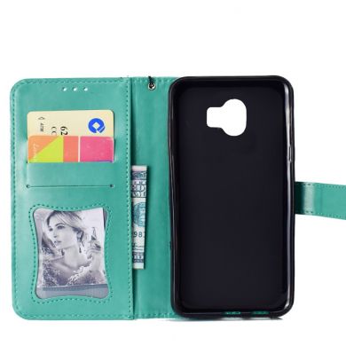 Чехол UniCase Leaf Wallet для Samsung Galaxy J4 2018 (J400) - Turquoise