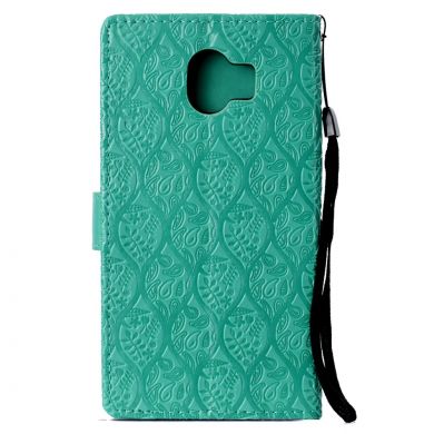 Чехол UniCase Leaf Wallet для Samsung Galaxy J4 2018 (J400) - Turquoise