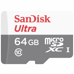 Карта памяти SanDisk microSDXC 64GB Ultra C10 UHS-I R100MB/s + адаптер