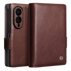 Шкіряний чохол QIALINO Classic Case (FF) для Samsung Galaxy Fold 8 - Dark Brown