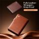Шкіряний чохол QIALINO Classic Case (FF) для Samsung Galaxy Fold 8 - Light Brown