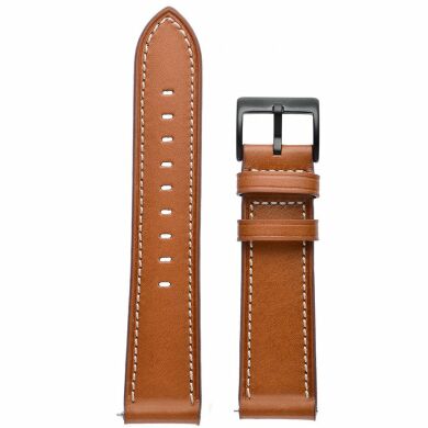 Кожаный ремешок Deexe Classic для часов с шириной крепления 20мм - Brown