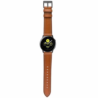 Шкіряний ремінець Deexe Classic для годинників з шириною кріплення 20мм - Brown