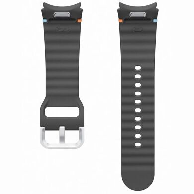 Оригинальный ремешок Sport Band (S/M) для Samsung Galaxy Watch 4 / 4 Classic / 5 / 5 Pro / 6 / 6 Classic / 7 / FE (ET-SFR30SBEGEU) Техническая упаковка - Dark Gray