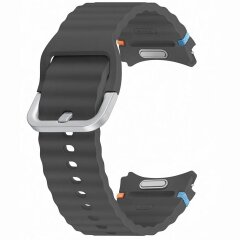 Оригинальный ремешок Sport Band (S/M) для Samsung Galaxy Watch 4 / 4 Classic / 5 / 5 Pro / 6 / 6 Classic / 7 / FE (ET-SFR30SBEGEU) Техническая упаковка - Dark Gray