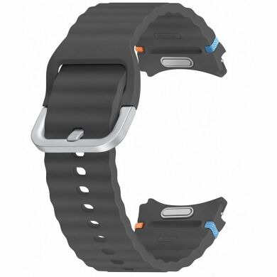 Оригинальный ремешок Sport Band (S/M) для Samsung Galaxy Watch 4 / 4 Classic / 5 / 5 Pro / 6 / 6 Classic / 7 / FE (ET-SFR30SBEGEU) Техническая упаковка - Dark Gray
