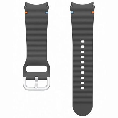 Оригинальный ремешок Sport Band (S/M) для Samsung Galaxy Watch 4 / 4 Classic / 5 / 5 Pro / 6 / 6 Classic / 7 / FE (ET-SFR30SBEGEU) Техническая упаковка - Dark Gray