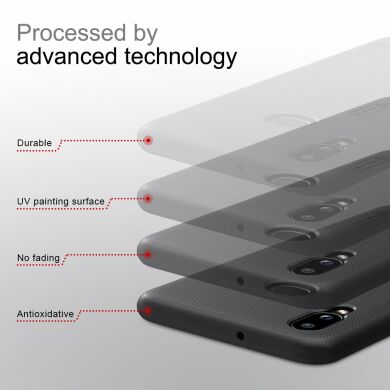 Пластиковий чохол NILLKIN Frosted Shield для Samsung Galaxy A10s (A107) - Black