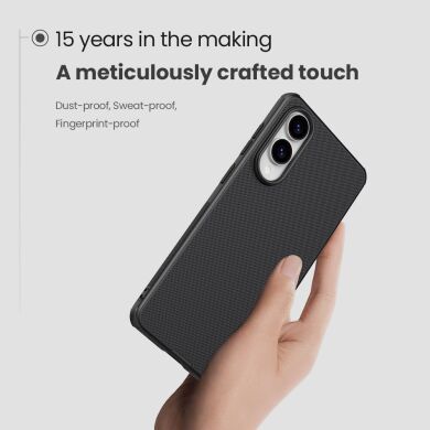Пластиковый чехол NILLKIN Frosted Shield Pro Magnetic для Samsung Galaxy S25 Edge (S937) - Black