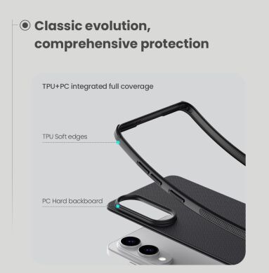 Пластиковый чехол NILLKIN Frosted Shield Pro Magnetic для Samsung Galaxy S25 Edge (S937) - Black