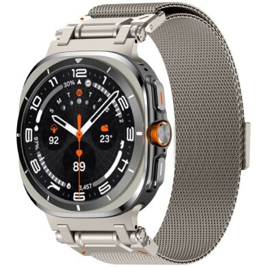 Ремінець Deexe Milanese Design для Samsung Galaxy Watch Ultra (47mm) - Titanium