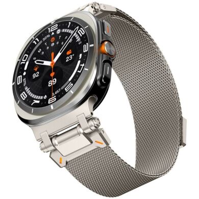 Ремінець Deexe Milanese Design для Samsung Galaxy Watch Ultra (47mm) - Titanium
