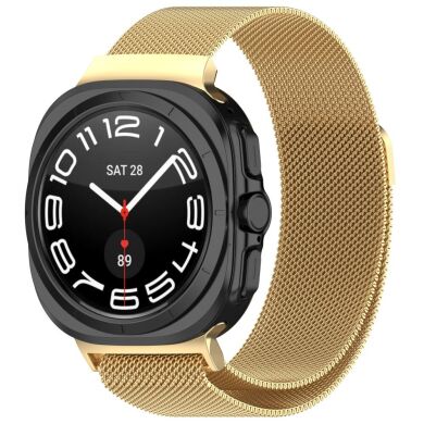 Ремешок Deexe Milanese Stainless Steel для Samsung Galaxy Watch Ultra (47mm) - Gold