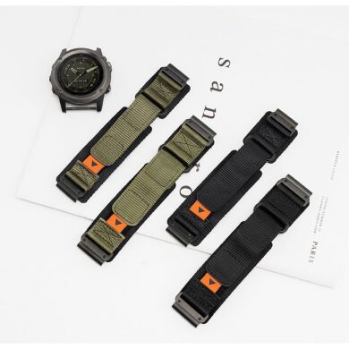 Ремешок Deexe Nylon Magic Tape для часов с шириной крепления 22мм - Army Green