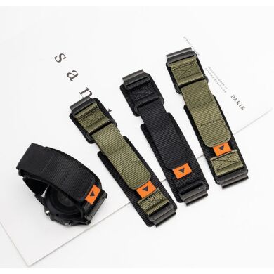 Ремешок Deexe Nylon Magic Tape для часов с шириной крепления 22мм - Army Green