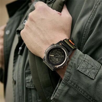 Ремешок Deexe Nylon Magic Tape для часов с шириной крепления 22мм - Army Green