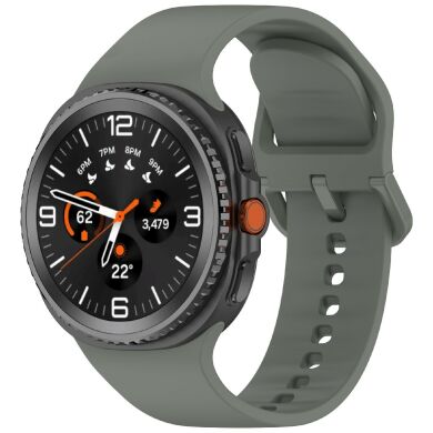 Ремешок Deexe Silicone Band для Samsung Galaxy Watch 8 (40/44mm) / 8 Classic - Army Green