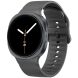 Ремешок Deexe Soft Silicone для Samsung Galaxy Watch 8 (40/44mm) / 8 Classic - Dark Grey. Фото 2 из 6
