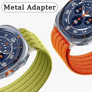Ремешок Deexe Soft Weave для Samsung Galaxy Watch Ultra (47mm) / Ultra (2025) - Orange