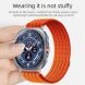 Ремешок Deexe Soft Weave для Samsung Galaxy Watch Ultra (47mm) / Ultra (2025) - Orange. Фото 3 из 5