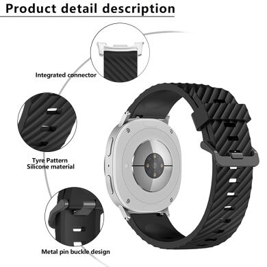 Ремешок KALEBOL Tire Pattern для Samsung Galaxy Watch 8 (40/44mm) / 8 Classic - Wine Red