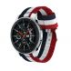 Ремешок UniCase Nylon для Samsung Galaxy Watch 46mm / Watch 3 45mm / Gear S3 - Blue / White / Red. Фото 1 из 5