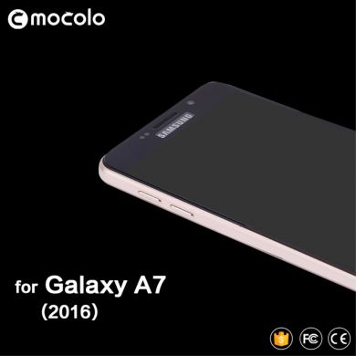 Захисне скло MOCOLO Silk Print для Samsung Galaxy A7 2016 (A710), Черный