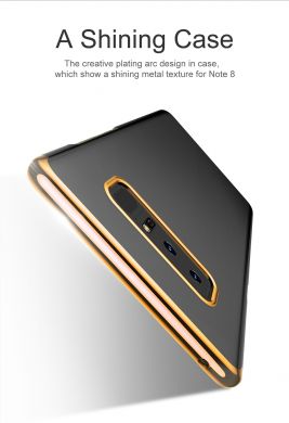Пластиковый чехол BASEUS Glitter Series для Samsung Galaxy Note 8 (N950) - Gold
