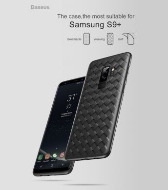 Силиконовый чехол BASEUS Woven Texture для Samsung Galaxy S9+ (G965) - Red