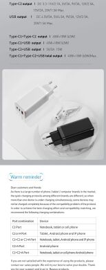 Сетевое зарядное устройство Baseus GaN Quick Travel Charger (65W) CCGAN-B01 - Black