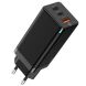Сетевое зарядное устройство Baseus GaN Quick Travel Charger (65W) CCGAN-B01 - Black. Фото 4 из 18