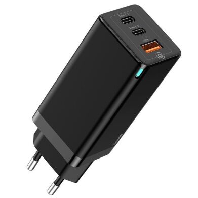 Сетевое зарядное устройство Baseus GaN Quick Travel Charger (65W) CCGAN-B01 - Black