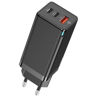 Сетевое зарядное устройство Baseus GaN Quick Travel Charger (65W) CCGAN-B01 - Black