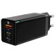 Сетевое зарядное устройство Baseus GaN Quick Travel Charger (65W) CCGAN-B01 - Black. Фото 2 из 18