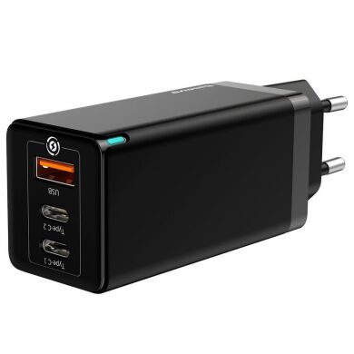 Сетевое зарядное устройство Baseus GaN Quick Travel Charger (65W) CCGAN-B01 - Black