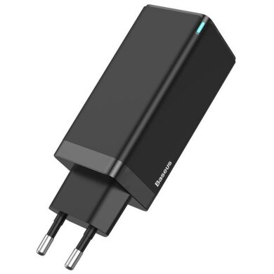Сетевое зарядное устройство Baseus GaN Quick Travel Charger (65W) CCGAN-B01 - Black