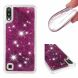 Силіконовий (TPU) чохол Deexe Liquid Glitter для Samsung Galaxy A10 (A105) - Purple