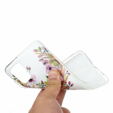 Силіконовий (TPU) чохол Deexe LumiCase для Samsung Galaxy A41 (A415) - Flowered Deer