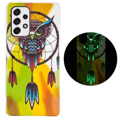 Силиконовый (TPU) чехол Deexe LumiCase для Samsung Galaxy A53 - Owl / Dreamcatcher