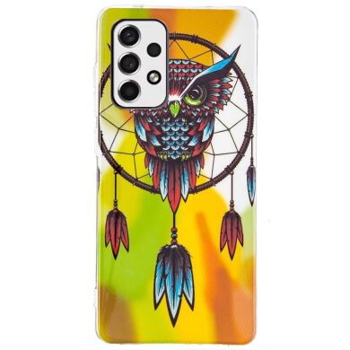 Силиконовый (TPU) чехол Deexe LumiCase для Samsung Galaxy A53 - Owl / Dreamcatcher