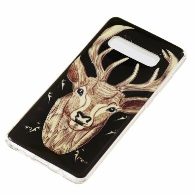 Силіконовий (TPU) чохол Deexe LumiCase для Samsung Galaxy S10 Plus (G975) - Elk