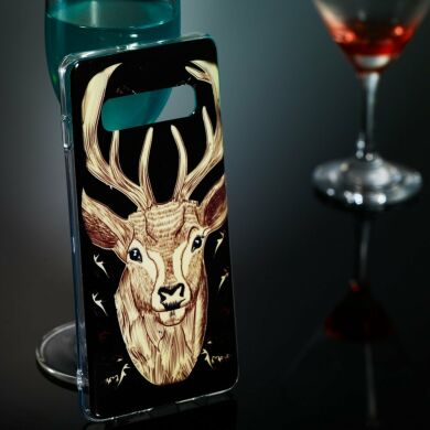 Силіконовий (TPU) чохол Deexe LumiCase для Samsung Galaxy S10 Plus (G975) - Elk