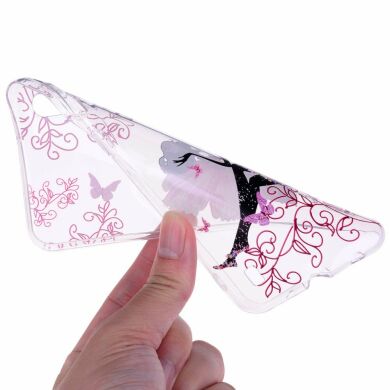 Силіконовий (TPU) чохол Deexe Pretty Glossy для Samsung Galaxy A10 (A105) - Butterfly Fairy